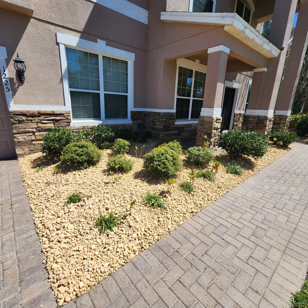 Diseño de paisaje de roca comercial